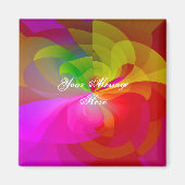 Seidenvorhang-Blume Magnet (Vorne)