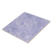 Seidig blaues Moire-Muster Fliese (Seite)