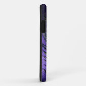 Seidige lila Pfau-Feder Case-Mate iPhone Hülle (Hinten/Rechts)