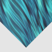 Seidige Wellen des Aquamarine Seidenpapier (Detail)