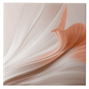 Seidiger Furl-Touch Pfirsich Fliese