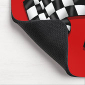 Seidiger schauender karierter Flaggengang des Mousepad (Ecke)