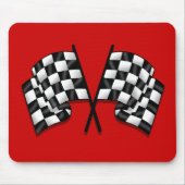 Seidiger schauender karierter Flaggengang des Mousepad (Vorne)