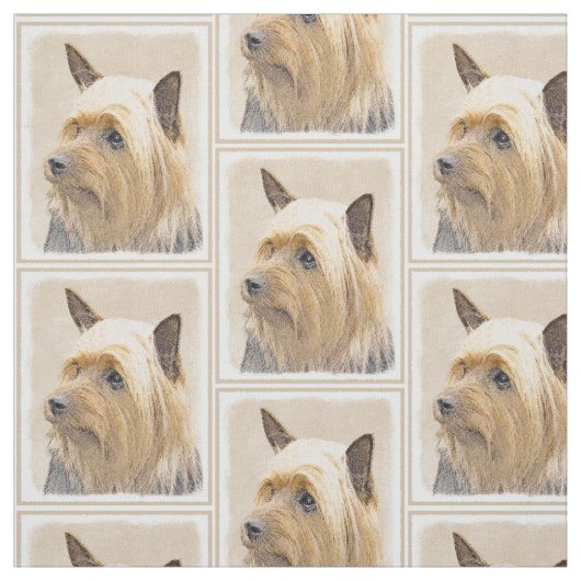 Seidiger Terrier-Malerei - niedliche ursprüngliche Stoff (Muster)