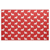 Seidiger Terrier-Silhouette-Muster Stoff (Fat Quarter (45,7 x 55,9 cm))