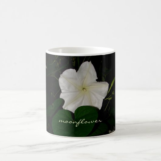 Seidiges Nacht-Blühendes Moonflower Kaffeetasse (Mittel)