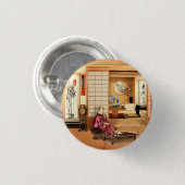 Seidiges Reispuder Button (Vorne & Hinten)