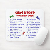 SEIDIGES TERRIER-Eigentums-Gesetze 2 Mousepad (Mit Mouse)