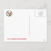 Seidiges Terrier-Weihnachten wünscht Postkarte (Rückseite)