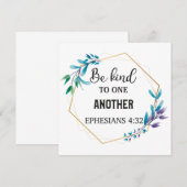 Seien freundlich miteinander dankeskarte (Vorne/Hinten)