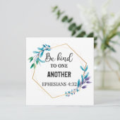 Seien freundlich miteinander dankeskarte (Stehend Vorderseite)