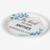 Seien freundlich miteinander pappteller (Schrägansicht)