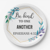 Seien freundlich miteinander pappteller (Vorderseite)