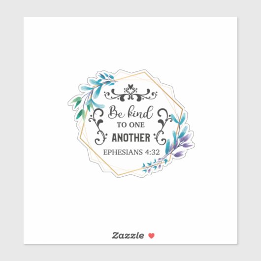 Seien freundlich zueinander aufkleber (Blatt)