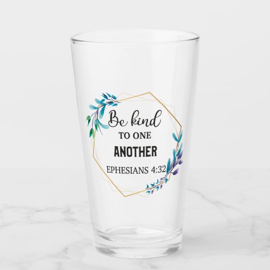 Seien freundlich zueinander glas (Vorderseite)