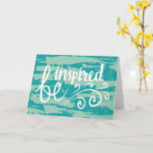 Seien inspiriert Sie Karte (Gelbe Blume)