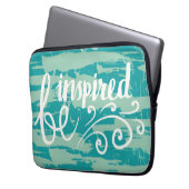 Seien inspiriert Sie Laptopschutzhülle (Vorderseite Links)