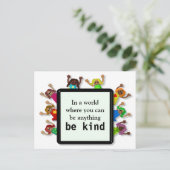 Seien Kinder Postkarte (Stehend Vorderseite)