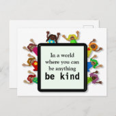 Seien Kinder Postkarte (Vorne/Hinten)