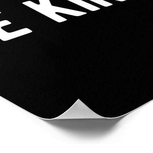 Seien nette Männer Frauen Kinder Poster (Ecke)