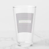 Seien optimistische positive Worte rustikalen Look Glas (Rückseite)