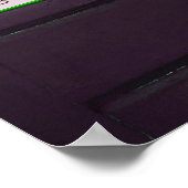 Seien optimistische positive Worte Rustikalen Look Poster (Ecke)