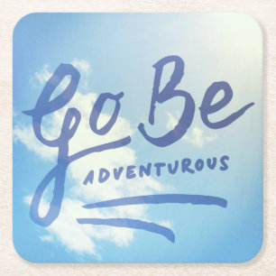 Seien Sie abenteuerlicher Himmel Rechteckiger Pappuntersetzer