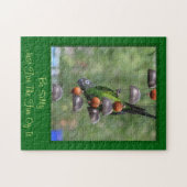 Seien Sie Albern inspirierender Zitat-Parrot Puzzle (Horizontal)