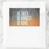 Seien Sie Albern - Motivierend Zitat Rechteckiger Aufkleber (Tasche)