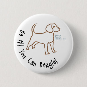 Seien Sie alle, die Sie Beagle-Knopf können Button