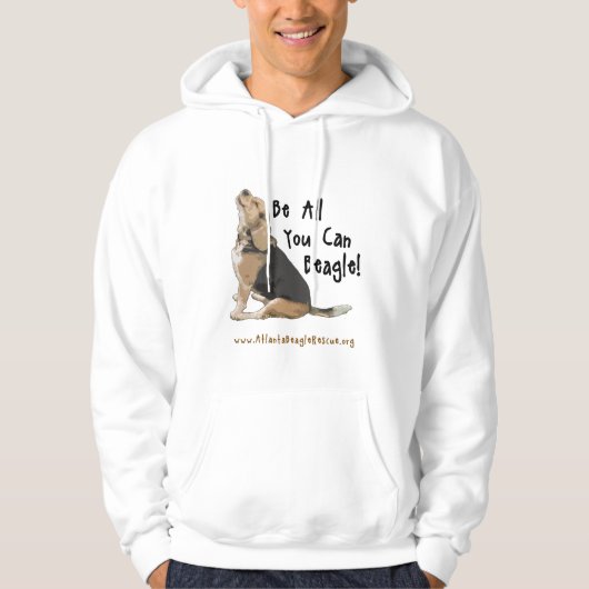 Seien Sie alle, die Sie BeagleHoodie können Hoodie (Vorderseite)