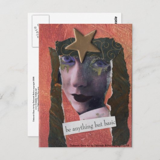 SEIEN SIE ALLES, ABER EINE BASISCHE Postkarte (Vorne/Hinten)