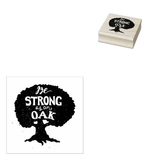 Seien Sie als Eiche stark Gummistempel (Stempel)