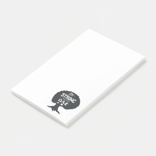 Seien Sie als Eiche stark Post-it Klebezettel (angewinkelt)