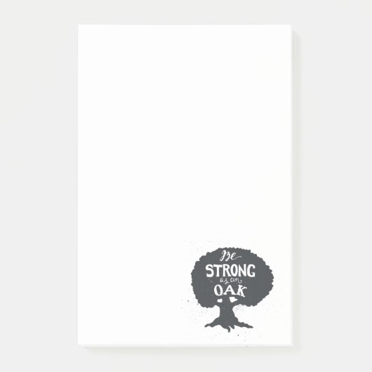 Seien Sie als Eiche stark Post-it Klebezettel (Vorderseite)