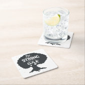 Seien Sie als Eiche stark Rechteckiger Pappuntersetzer (Vor Ort)