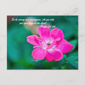 Seien Sie also stark und mutig, alle, die Sie Ihre Postkarte