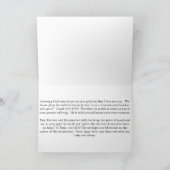 "Seien Sie am Frieden…" Beileidskarte Karte (Innenseite)