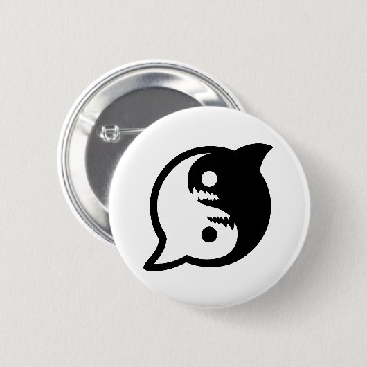 Seien Sie am Frieden mit dem Button (Vorne & Hinten)