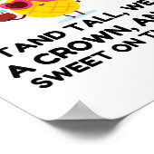 Seien Sie Ananas-Bekleidung Poster (Ecke)