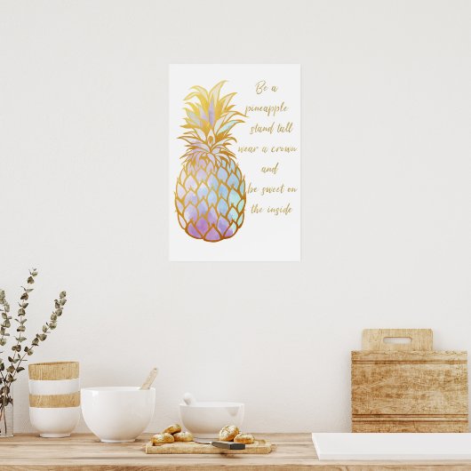 Seien Sie Ananas Poster (Küche)