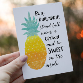 Seien Sie Ananas Postkarte