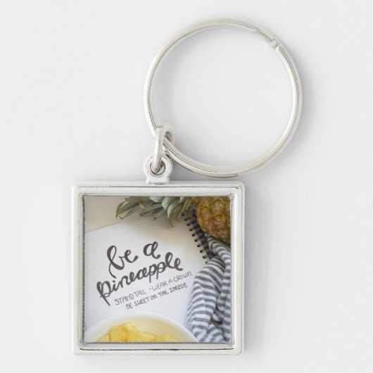 Seien Sie Ananas Schlüsselanhänger (Vorne)
