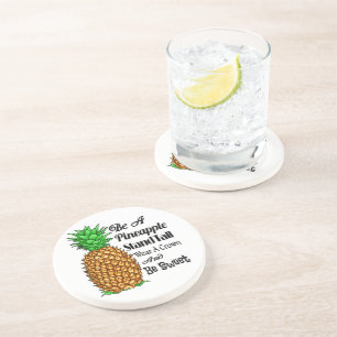 Seien Sie Ananas Stall tragen eine Kronenrübe Sü Getränkeuntersetzer