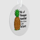 Seien Sie Ananas Stall tragen eine Kronenrübe Süße Ornament (Vorderseite)