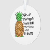 Seien Sie Ananas Stall tragen eine Kronenrübe Süße Ornament (Vorderseite)