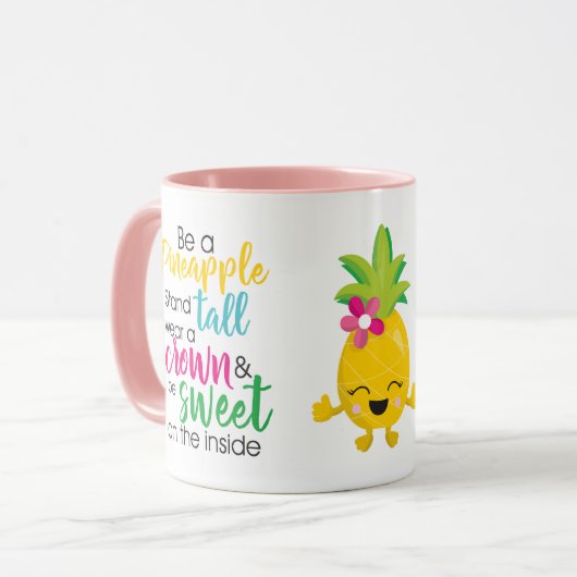 Seien Sie Ananas Tasse (Vorderseite Links)