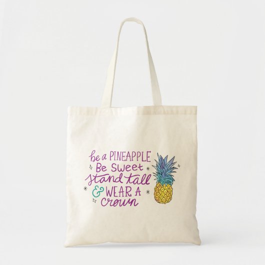 Seien Sie Ananas Tote Bag Tragetasche (Vorne)