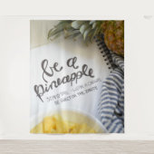Seien Sie Ananas Wandteppich (Vorderseite)