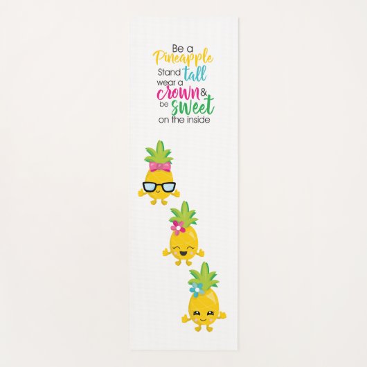 Seien Sie Ananas Yogamatte (Vorderseite)